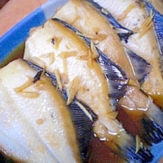 冷凍魚で！　　「黒カレイの生姜煮」　　♪♪